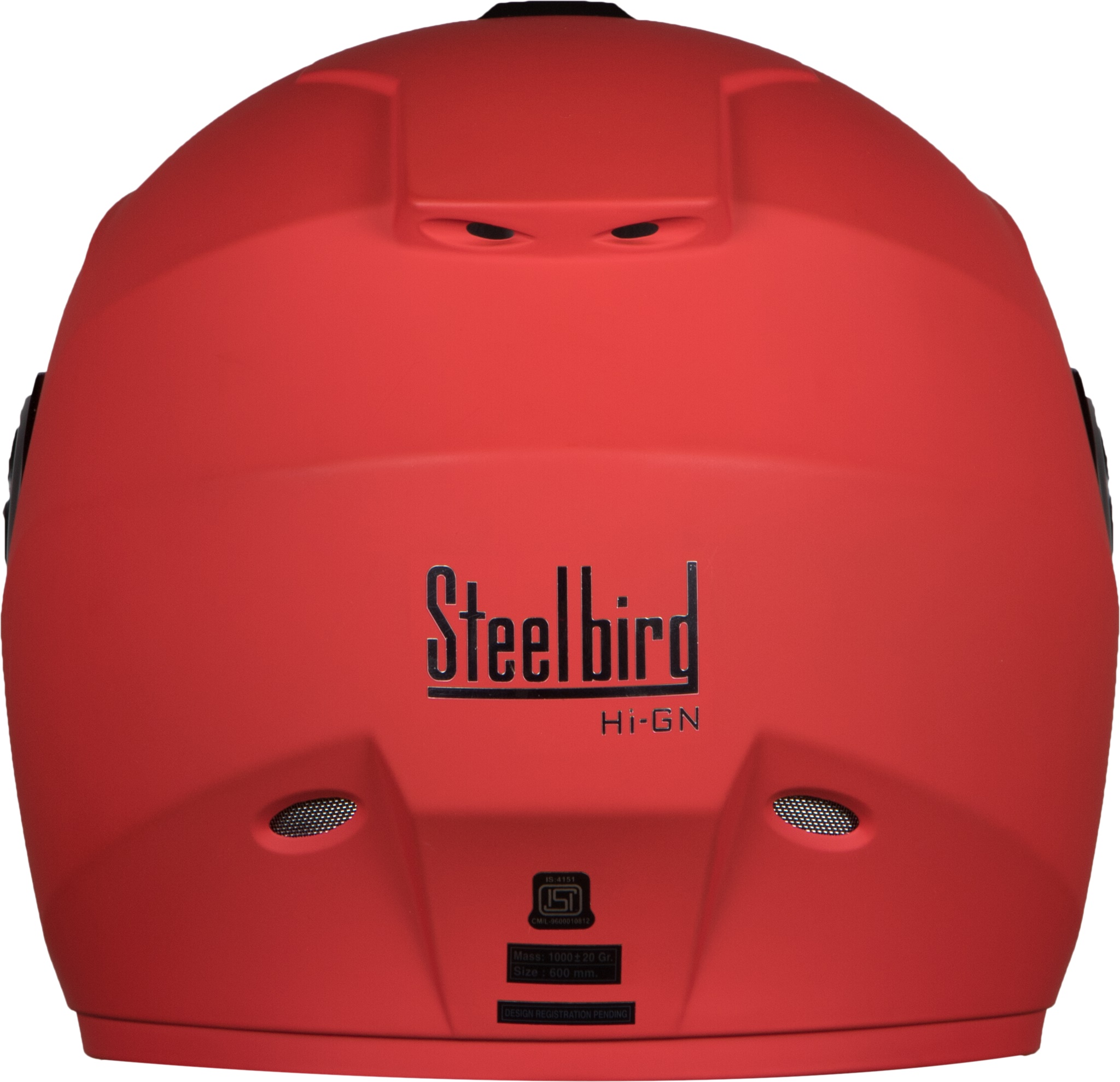 Steelbird Men HI-GN Vision Painted Glossy Cherry Red ( Fitted With Clear Visor Extra Smoke Visor Free)